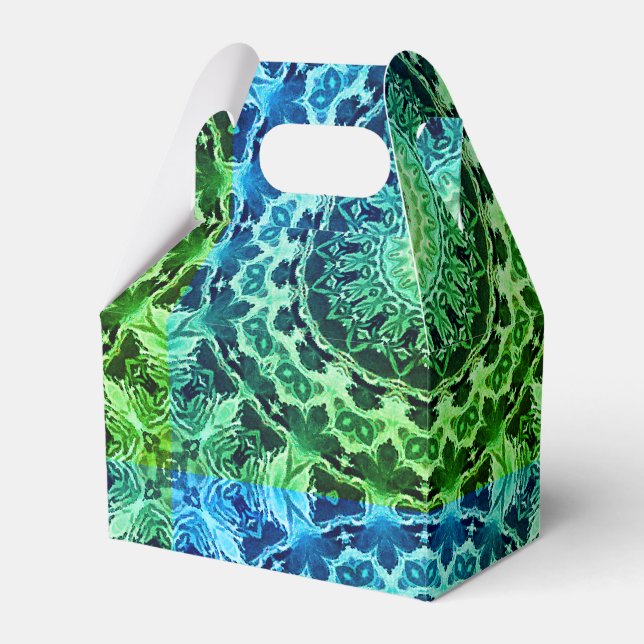 Seamless round ornamental mandala pattern arabic k favour box (Front Side)