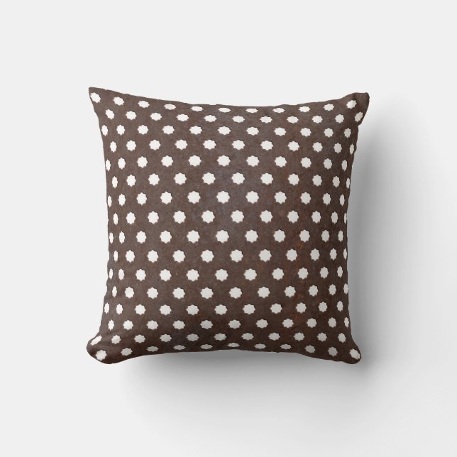 Seamless Rusted metal plate, Perfectly tile able.  Cushion (Front)