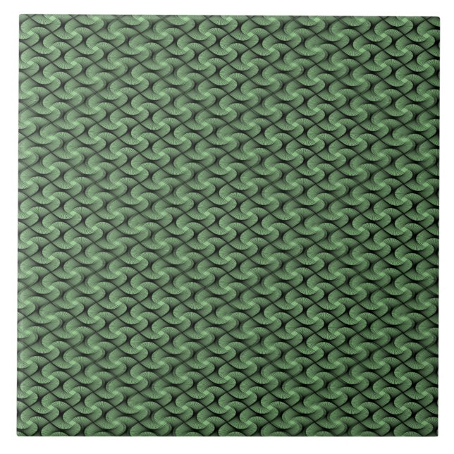 Seamless Sage Pattern Ceramic Tile (Front)