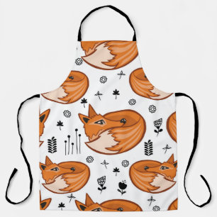 Seamless scandinavian pattern. kids background wit apron
