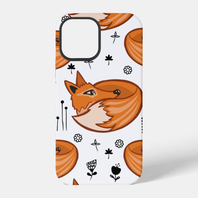 Seamless scandinavian pattern. kids background wit iPhone case (Back)