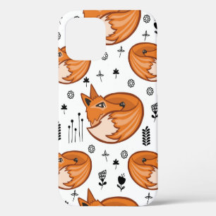 Seamless scandinavian pattern. kids background wit iPhone 12 case