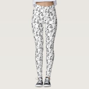Seamless scratched cartoon fruits apples pears che leggings