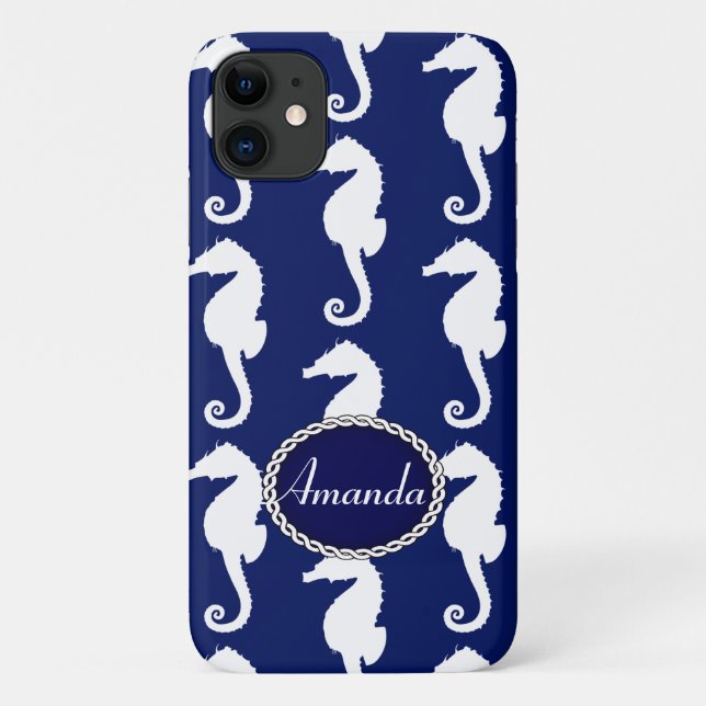 Seamless Seahorse Pattern Case-Mate iPhone Case (Back)