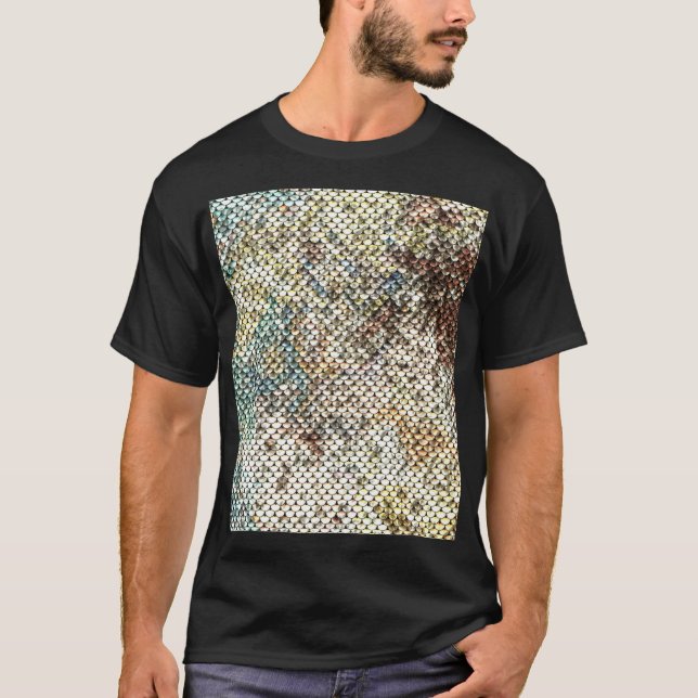 Seamless sequins texture: sparkling background. T-Shirt (Front)