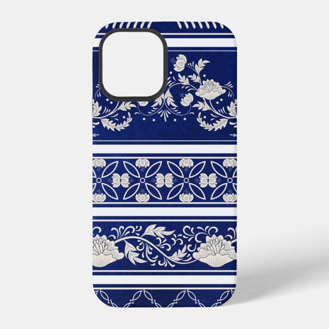 Seamless set of five borders pattern iPhone case (Back)