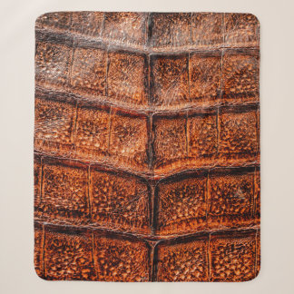 Seamless snake skin texture. Fashion tropical rept Sherpa Blanket