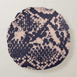 Seamless Snakeskin Patternsnake, seamless, skin, p Round Cushion