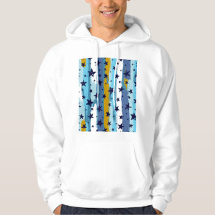 Seamless Star Pattern: Versatile Background Hoodie