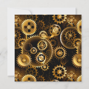 Seamless Steampunk Brass Gears Announcement
