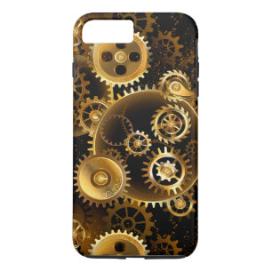 Seamless Steampunk Brass Gears iPhone 8 Plus/7 Plus Case