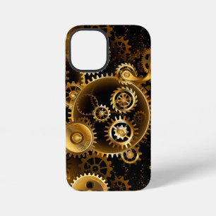 Seamless Steampunk Brass Gears iPhone 12 Mini Case