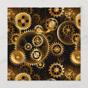 Seamless Steampunk Brass Gears Program