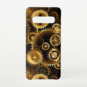 Seamless Steampunk Brass Gears Samsung Galaxy Case