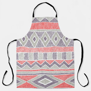 Seamless striped ethnic pattern. Tribal and aztec  Apron