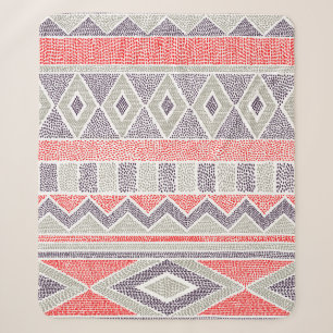 Seamless striped ethnic pattern. Tribal and aztec Sherpa Blanket