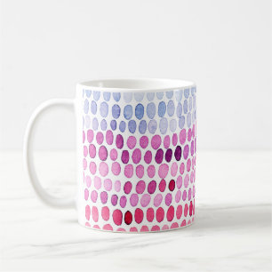 Seamless striped watercolor pattern. Pink and grey Coffee Mug