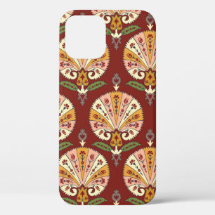 Seamless Suzani colourful pattern. Vintage multi c iPhone 12 Case