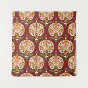 Seamless Suzani colourful pattern. Vintage multi c Tapestry