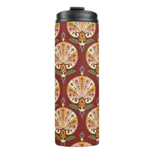 Seamless Suzani colourful pattern. Vintage multi c Thermal Tumbler