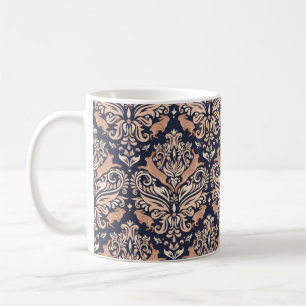 Seamless symmetrical pattern in the Damask style. Coffee Mug