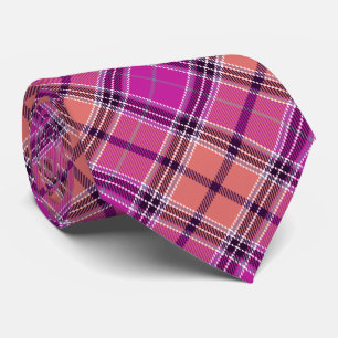 Seamless Tartan Plaid Pattern Neck Tie