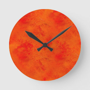 Seamless Texture Background Abstract Orange And Round Clock