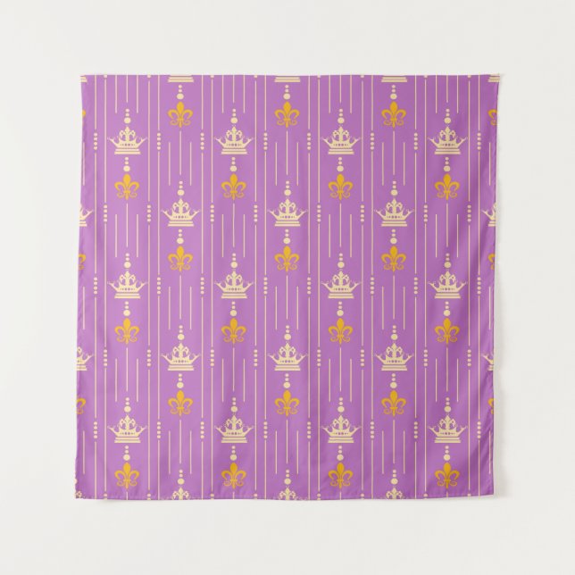 Seamless texture background in retro style vintage tapestry (Front)