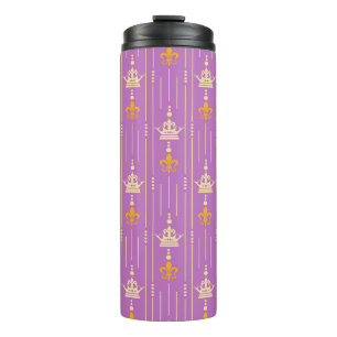 Seamless texture background in retro style vintage thermal tumbler