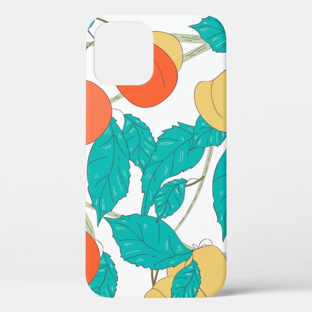 Seamless texture with fruits and leafs Case-Mate iPhone case (Back)