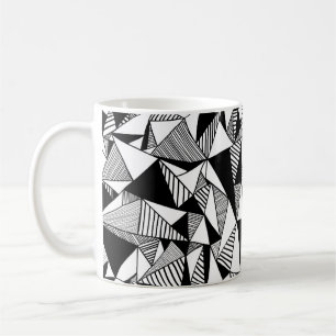 Seamless texture with triangles, mosaic endless pa coffee mug