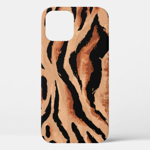 seamless tiger, leopard skin pattern iPhone 12 case