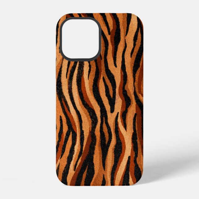 seamless tiger skin pattern. hand drawn iPhone case (Back)
