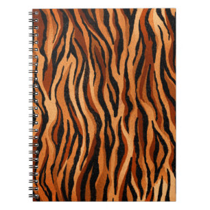 seamless tiger skin pattern. hand drawn notebook