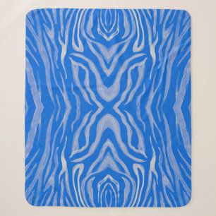 Seamless tiger skin pattern sherpa blanket