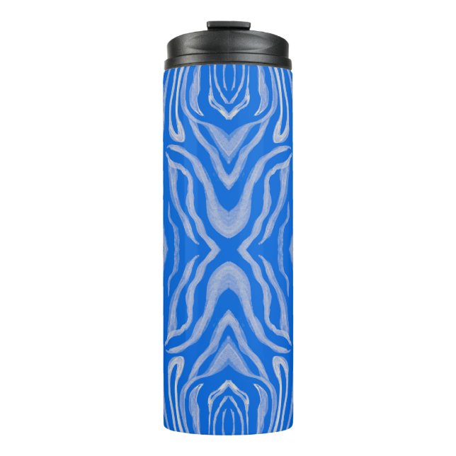 Seamless tiger skin pattern thermal tumbler (Front)