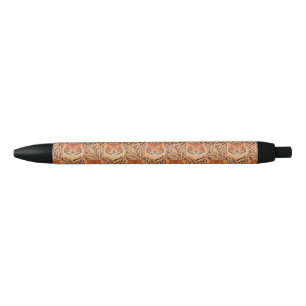 Seamless tiger stripe pattern black ink pen
