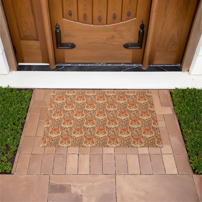 Seamless tiger stripe pattern doormat (Outdoor)