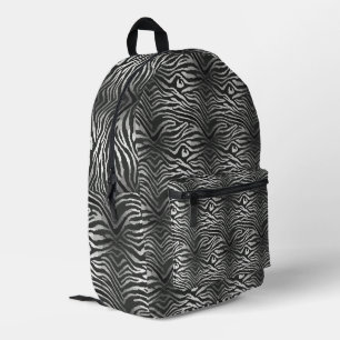 Seamless tiger stripe pattern printed backpack