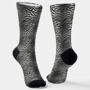 Seamless tiger stripe pattern socks