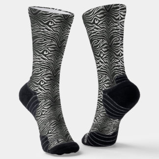 Seamless tiger stripe pattern socks