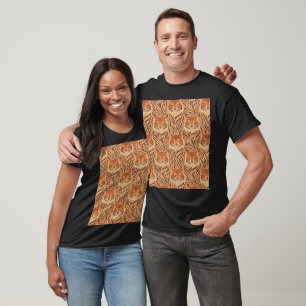 Seamless tiger stripe pattern T-Shirt