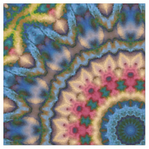Seamless tile mosaic kaleidoscope abstract modern fabric