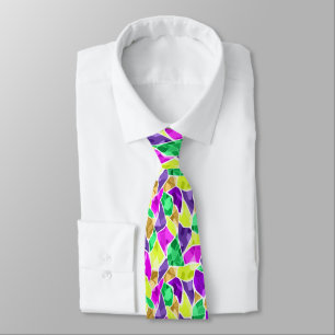 Seamless tile mosaic kaleidoscope abstract modern tie