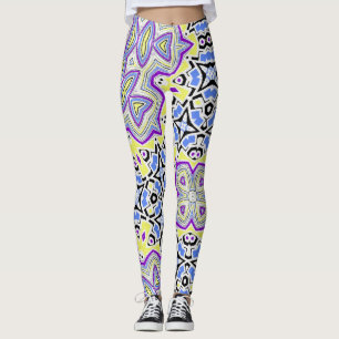 Seamless tile ornamental abstract pattern tile mos leggings