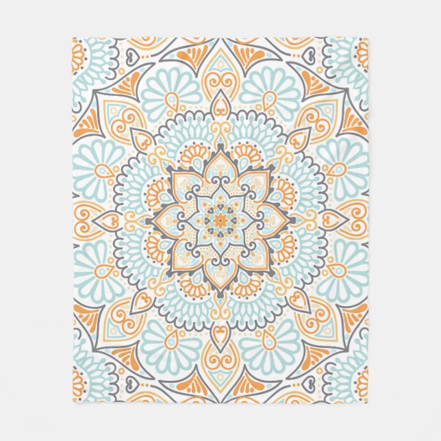 Seamless tile pattern: decorative, versatile desig fleece blanket (Front)