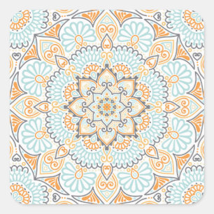 Seamless tile pattern: decorative, versatile desig square sticker