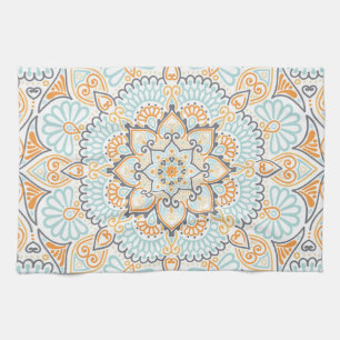 Seamless tile pattern: decorative, versatile desig tea towel