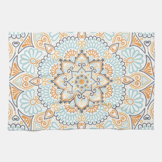 Seamless tile pattern: decorative, versatile desig tea towel (Horizontal)