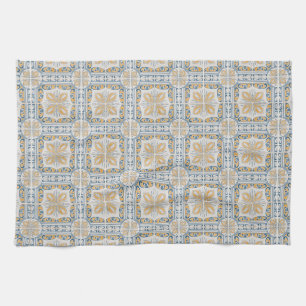 Seamless tile pattern tea towel